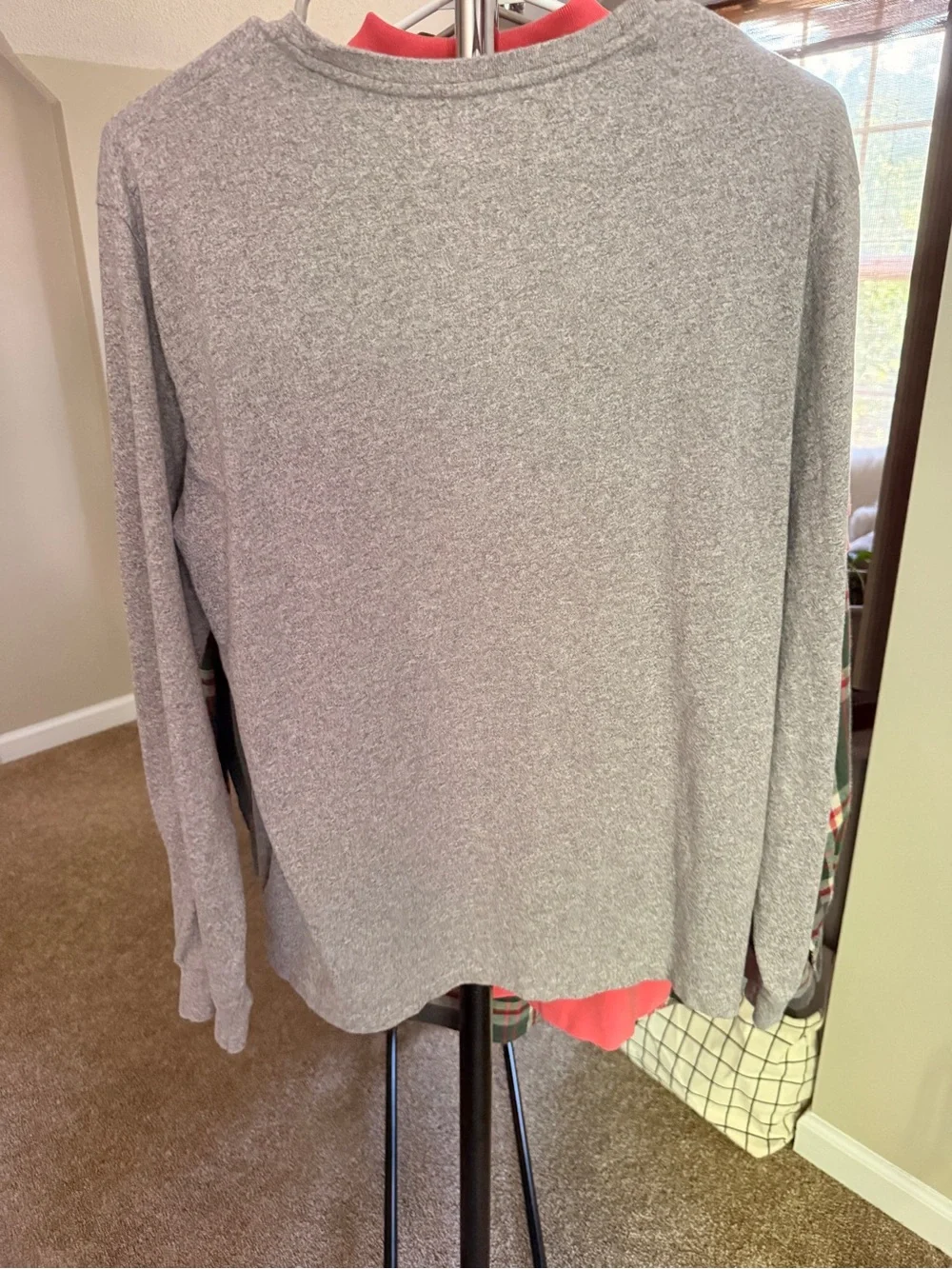 Polo by Ralph Lauren Heather Gray Long-Sleeve Crewneck Shirt